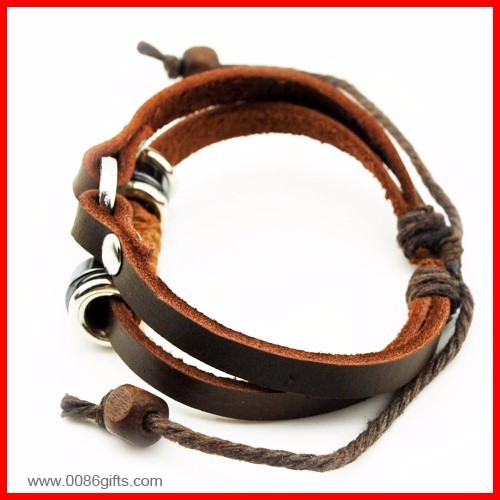 Brown Leather Cord Bracelet