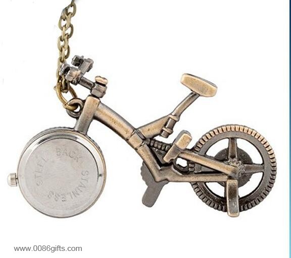 Bicycle Cartoon Necklace Watch