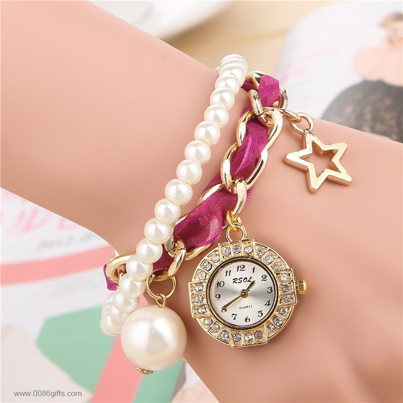 Pearl Jewelry Bracelet Watch 