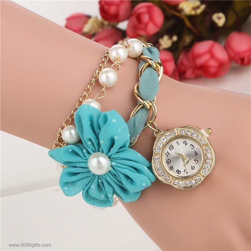 Cloth Floral Women watch