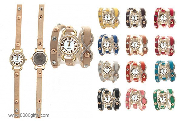 Cow Leather Wrap Fashion Watch