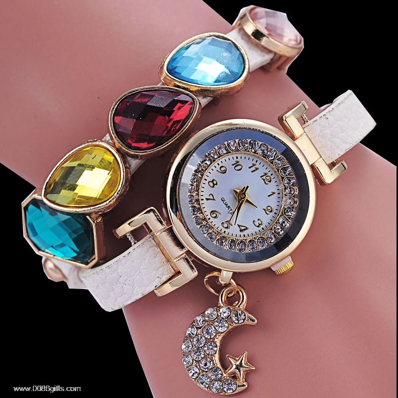  Lama Kulit Sling Jaringan Kuarsa watches