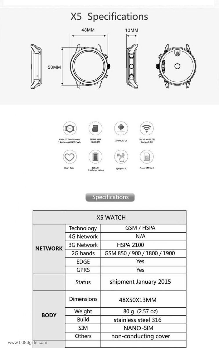 3G smartwatch