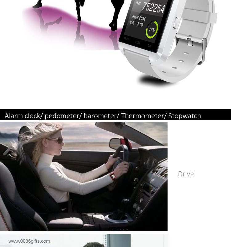 Bluetooth-Uhr U8 Armbanduhr