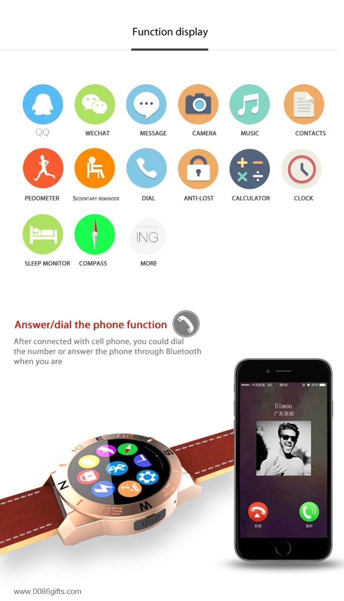 smart Phone Watch mit sim-karten-Slot