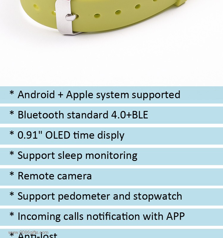 smart bracelet with OLED display