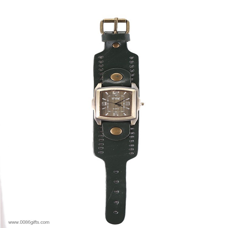 Leder Armbanduhr