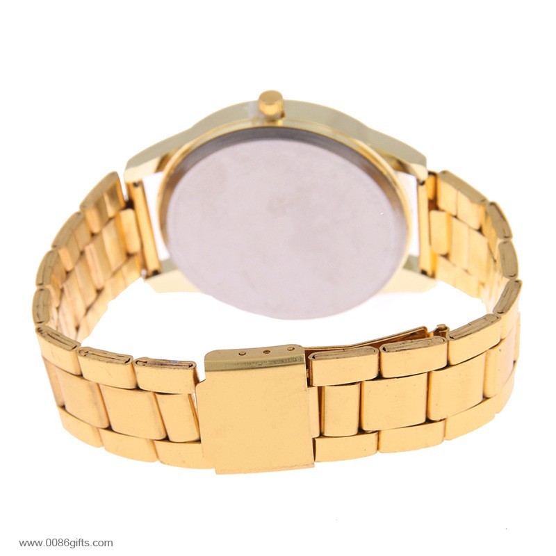 Gold plated wrist watch