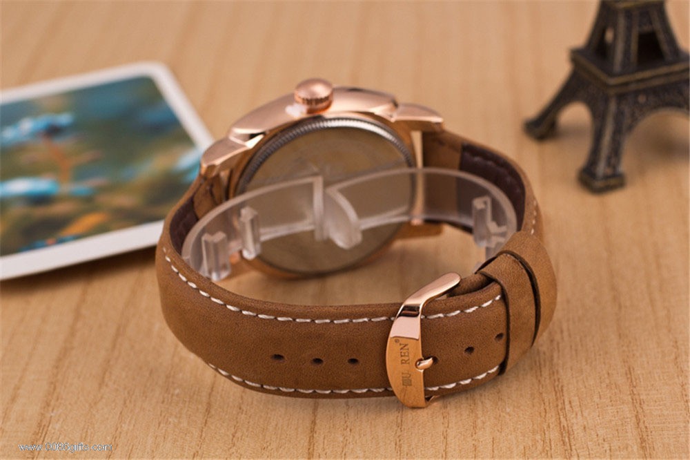 Leather Strap Man Watch