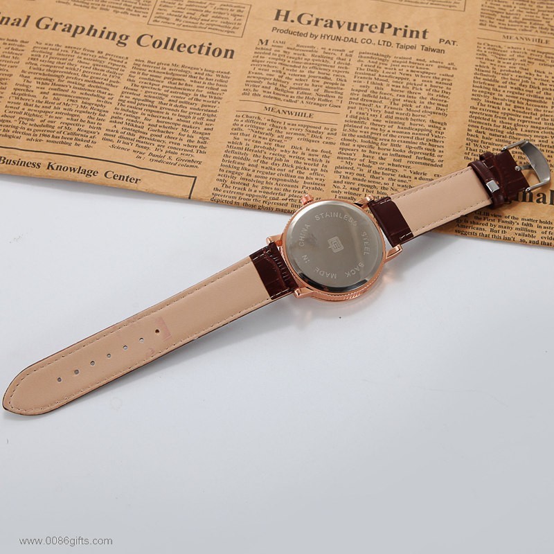 calendar leather men watches 