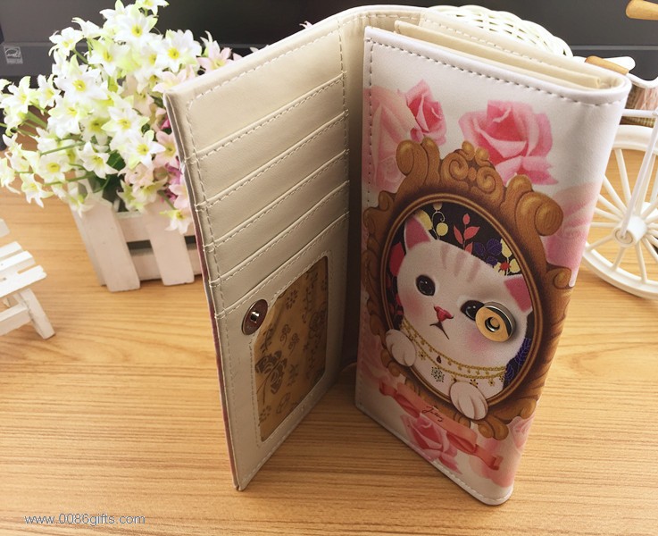  lovely cat women wallet