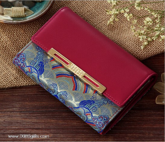 cartera de cuero genuino