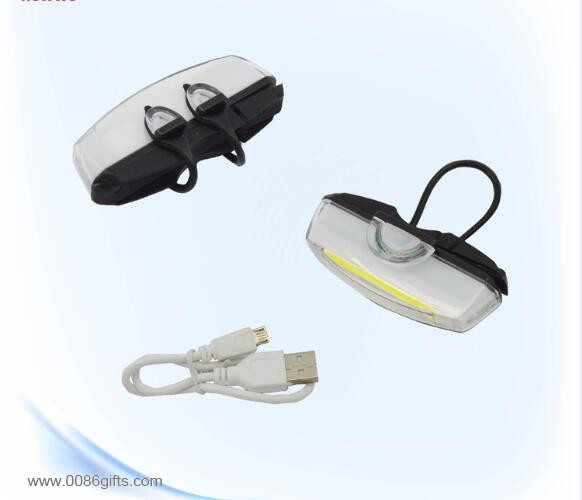 USB ricarica ricaricabile COB led bici luce