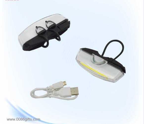 USB φορτίζει επαναφορτιζόμενες COB led φως ποδηλάτων