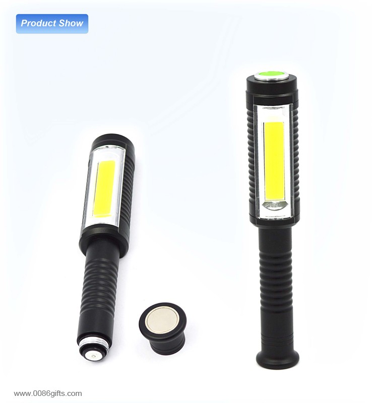 LED magnetic base stick work warn torch light