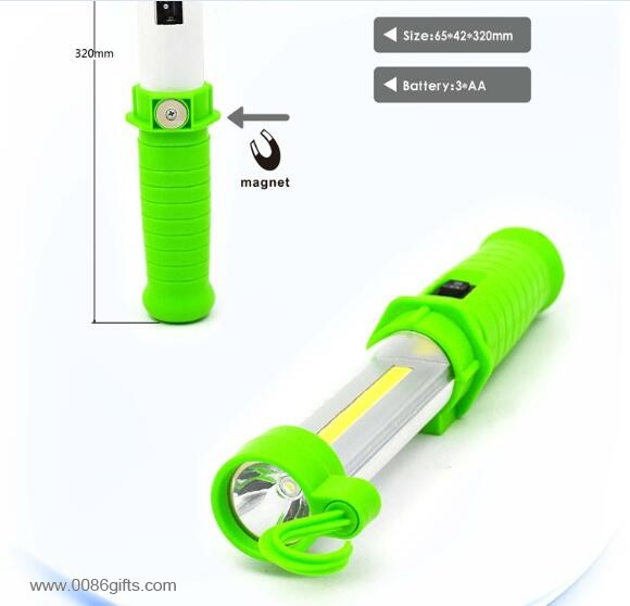 plastic hook round work torch light