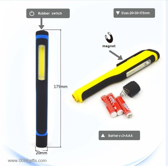 plastic pen work torch light 