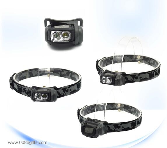 120 لومن 3 هشدار چراغ قرمز عملکرد 1 سفید LED قد brighness چراغ پیشانی 