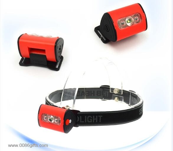 1 + 2 lampe frontale LED ABS haute luminosite 