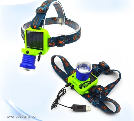 solar powered charge headlamp