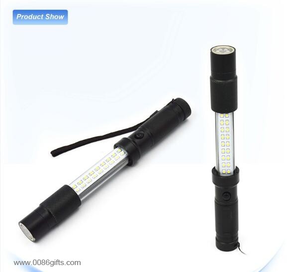 18 SMD+6 LED flashlight magnetic