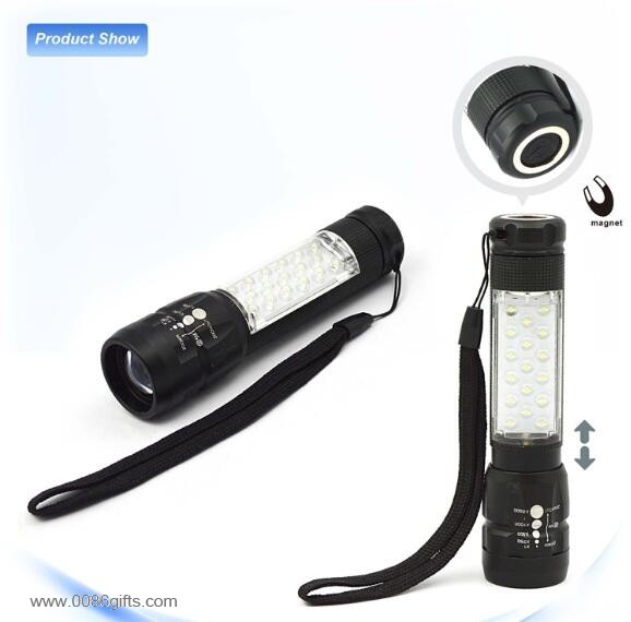 18 LED+1W LED flashlight