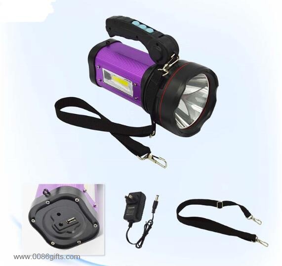  Genopladeligt batteri 7000mAh 1 km ringede torch light 